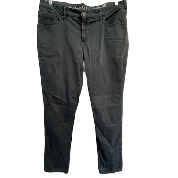 Faded Glory Dark Grey Green Color Straight Leg Size 18 - Picture 1 of 6